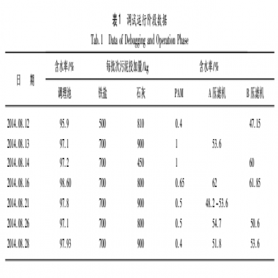 污水處理廠(chǎng)污泥深度脫水系統設計及調試運行